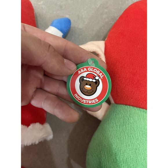 A&A Global Industries Plush Elf & Plush Santa Plush With Tags 10” - Picture 6 of 6